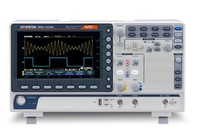 Osciloscop digital GDS-1202B Osciloscop: digital; Ch: 2; 200MHz; 1Gsps; 10Mpts; color,LCD 7&amp;quot; cu ajutorul Serial and Paralel Bus decoder foto