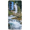 Husa compatibila cu Motorola G100 model Peaceful waterfall, Silicon, TPU, Viceversa, Transparent, Carcasa