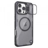 Husa MagSafe pentru Apple iPhone 16 Pro Max, Nillkin, Iceblade Prop (with Camera Cutout), Neagra