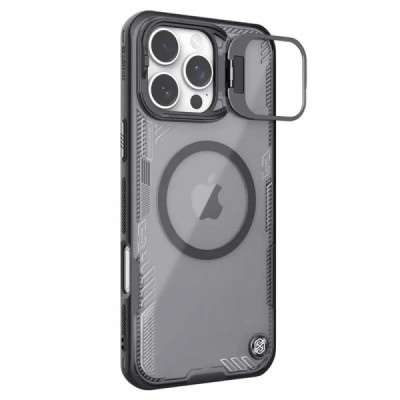 Husa MagSafe pentru Apple iPhone 16 Pro, Nillkin, Iceblade Prop (with Camera Cutout), Neagra foto