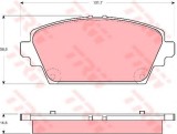 Set placute frana,frana disc NISSAN PRIMERA (P12) (2002 - 2016) TRW GDB3291