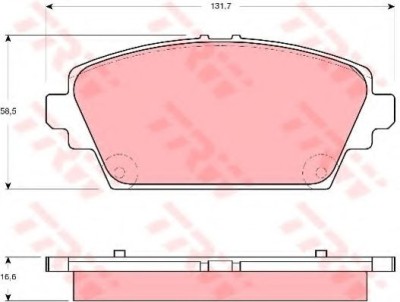 Set placute frana,frana disc NISSAN PRIMERA Hatchback (P12) (2002 - 2016) TRW GDB3291 foto