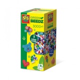 Set margele de calcat culori mixte Green Beedz 3000 bucati,+5 ani, SES Creative