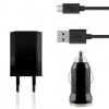 Incarcator 3 in 1 Retea 2.1A Compatibil iPhone 4/4S, Negru