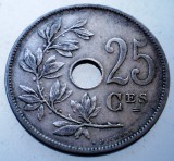 7.484 BELGIA 25 CENTIMES 1908 BELGIQUE, Europa, Cupru-Nichel