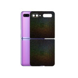 Cumpara ieftin Set Folii Skin Acoperire 360 Compatibile cu Samsung Galaxy Z Flip (2020) (Set 2) - ApcGsm Wraps Galactic Rainbow, Negru, Oem