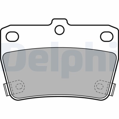 DELPHI LP1942 set placute frana,frana disc foto