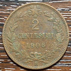 (M1911) MONEDA ITALIA - 2 CENTESIMI 1906, VITTORIO EMANUELE III