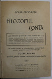 FILOZOFUL CONTA de OCTAV MINAR *PREZINTA SUBLINIERI