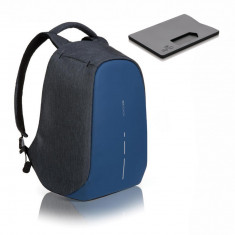 Rucsac laptop Bobby Compact Diver bleu navy antifurt + cadou foto