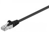 Cablu FTP negru CAT5e 0.5m Goobay