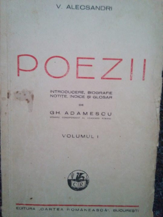 V. Alecsandri - Poezii (editia 1943)