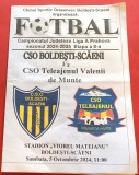 Program meci fotbal CSO BOLDESTI SCAENI - CSO TELEAJENUL VALENII de MUNTE(05.10.2024)