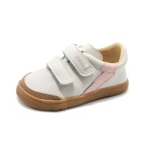 Pantofi barefoot fete CRB540 Rafale &ndash; Porcelana Baby, piele naturală, talpă plată (drop 0)