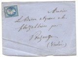 France - Postal History Rare Front Cover Yv.22 Pouzauge D.420