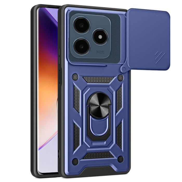 Husa Realme C63 protectie camera Techsuit CamShield Series, albastru
