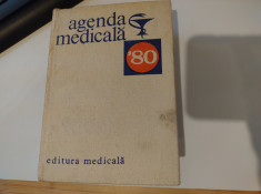 Agenda medicală 1980. Ed. Medicală foto