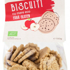 Biscuiti cu mere fara gluten bio 100g Obio