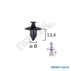 Clips fixare pentru honda/suzuki/volvo 8x13.4mm - negru set 10 buc UNIVERSAL Universal #6