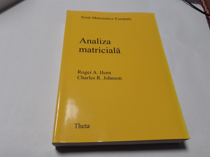 ANALIZA MATRICIALA ROGER A HORN/CHARLES R.JOHNSON RF9/1