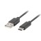 Cablu USB-C(M) USB-A(M) 3.1 1,8 m negru