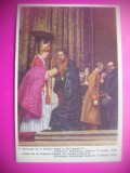 HOPCT 6416 OMAGIUL MUZICII BELGIENE PETRU REGELE LEOPOLD III -1934 -REGINA ASTRID-FAMILIA REGALA BELGIA-CROMO LITHO-CIOCOLATA COTE D&#039;OR