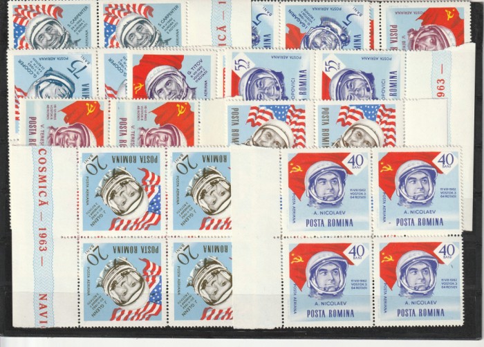 Romania ,Cosmonautii lumiii dantelat, nr lista 576.