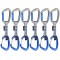 Set bucle echipate MAMMUT Crag Keylock Wire Indicator 10cm 6-Pack