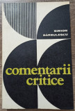 Comentarii critice - Simion Barbulescu// dedicatie si semnatura autor