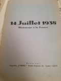 14 juillet 1938.Hommage a la France, Basile Floresco, Ctin Sipsom