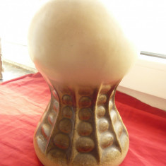 Vaza veche Ceramica format clepsidra , h=27cm ,d.sus=9,5cm ,d.baza=15,5cm