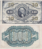 1863 (March 3), 10 Cents (P-108e) - Fractional Currency - SUA - stare UNC