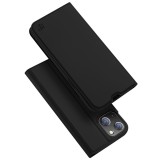 Husa tip carte pentru huawei nova 11 / nova 12s, techsuit, inchidere magnetica, magskin, black