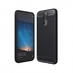 Husa Compatibila cu Huawei Mate 10 Lite Techsuit Carbon Silicone Negru