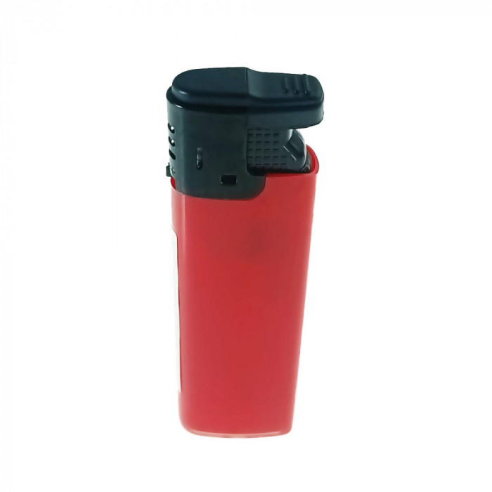 Bricheta antivant, de buzunar, BRFA00064 Red, 81 x 27 x 12 mm, flacara reglabila, rosie