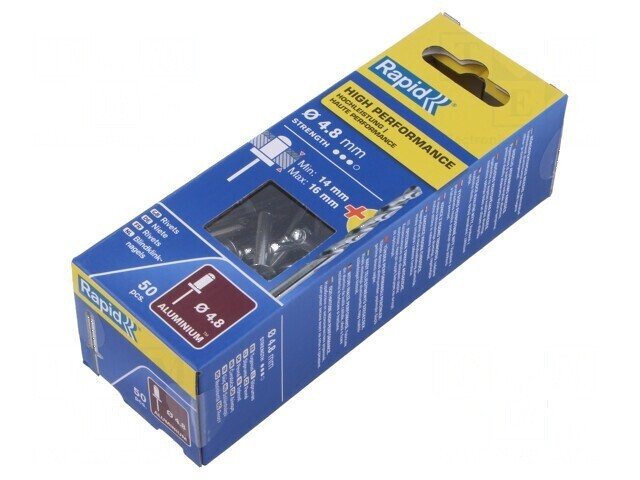 Diblu aluminiu 4,8mm x 20mm 50 bucăți