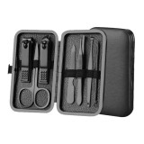 Trusa Manichiura si Pedichiura, Zamo&reg;, Material Inoxidabil, Culoare Neagra, 10 Piese
