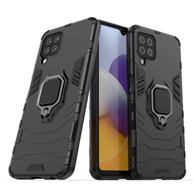 Husa TPU OEM Defender Armor pentru Samsung Galaxy A22, Neagra foto