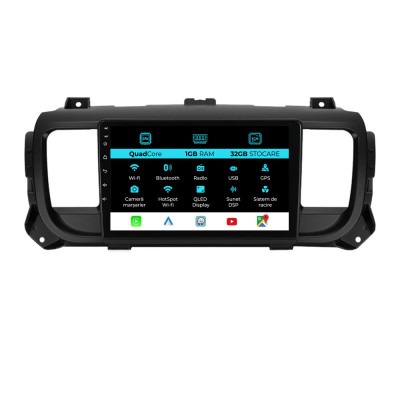 Navigatie Dedicata Peugeot Expert Citroen Jumpy 3 (2016-2021), 9Inch, 1Gb Ram, 32Gb Stocare, Carplay foto