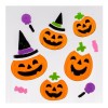 Autocolante Gel Geam Dovleci Halloween, Multicolor, 12 Bucăți, 5.5x6cm, Decoratiuni Fereastra, Sarbatori