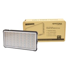Lampa LED RGB Patona pocket video light with power bank - 4278