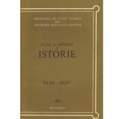 - Studii si articole de istorie XLIII-XLIV, 1981 - 133834