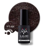 406 Shimmering Brown Aubergine | Laloo gel polish 7ml