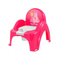 Olita tip scaunel cu capac Tega Baby Princess LP-007-123, Fucsia foto