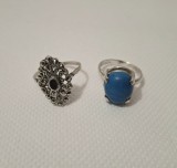 Doua inele retro din argint