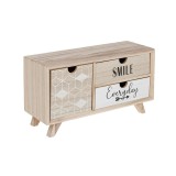 Cutie depozitare cu setare, 28x10x15 cm, Lemn, ATU-086028, Oem