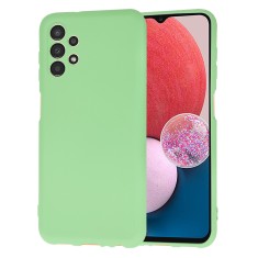 Husa spate Samsung Galaxy A13 4G Silicon Verde Deschis cu Microfibra SoftFlex foto