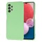 Husa spate Samsung Galaxy A13 4G Silicon Verde Deschis cu Microfibra SoftFlex