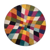 Cumpara ieftin Covor Rhumba Multicolor 160X160 cm, rotund, Flair Rugs