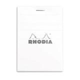 Cumpara ieftin Bloc notes A7 80 file capsat matematica Rhodia Coperta alba